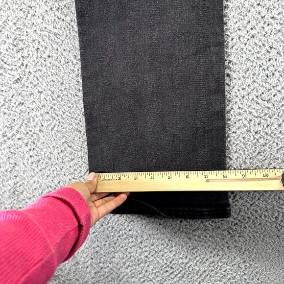 Madewell Kick Out Jeans Womens 28x28 Black Denim Cotton Curvy Straight Stretch - Picture 12 of 13